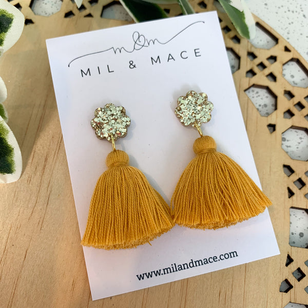 Tassel Drops Mustard