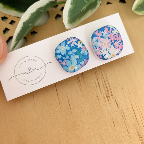 Lucy Polymer Clay Stud Earrings