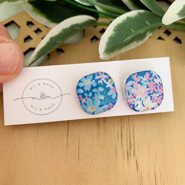 Lucy Polymer Clay Stud Earrings