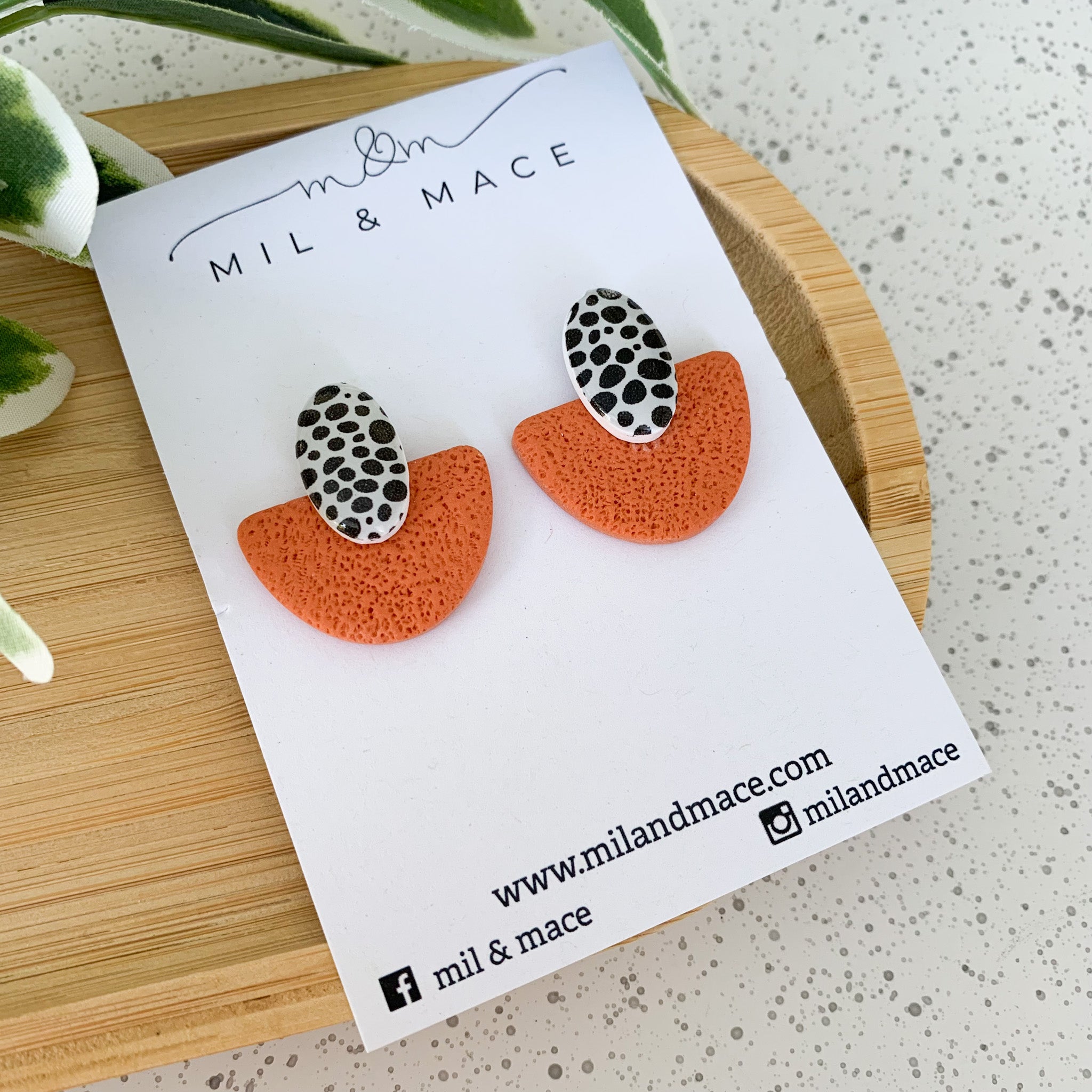 Mim Polymer Clay Stud Earrings