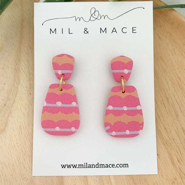 Eleanor Polymer Clay Dangle Earrings