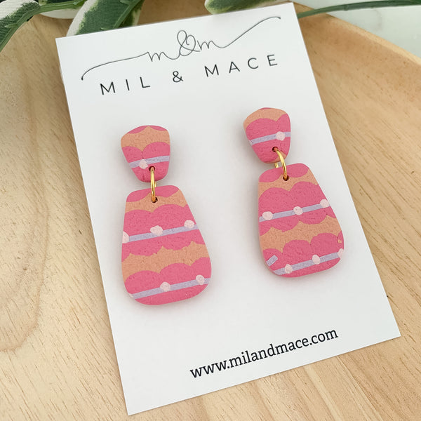 Eleanor Polymer Clay Dangle Earrings