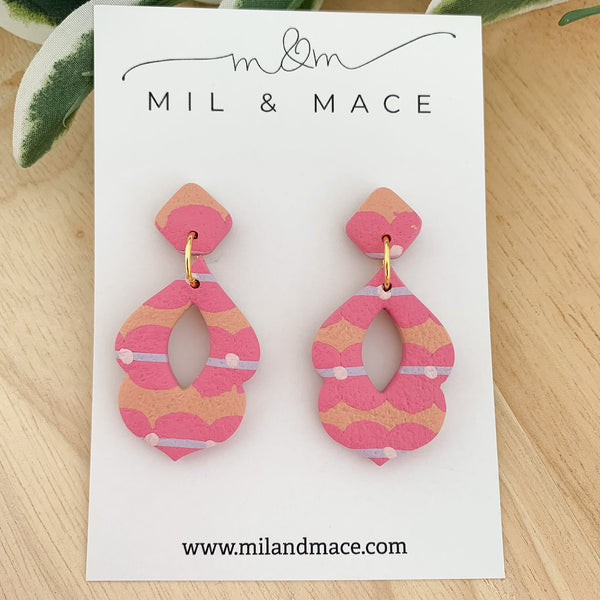 Eleanor Polymer Clay Dangle Earrings