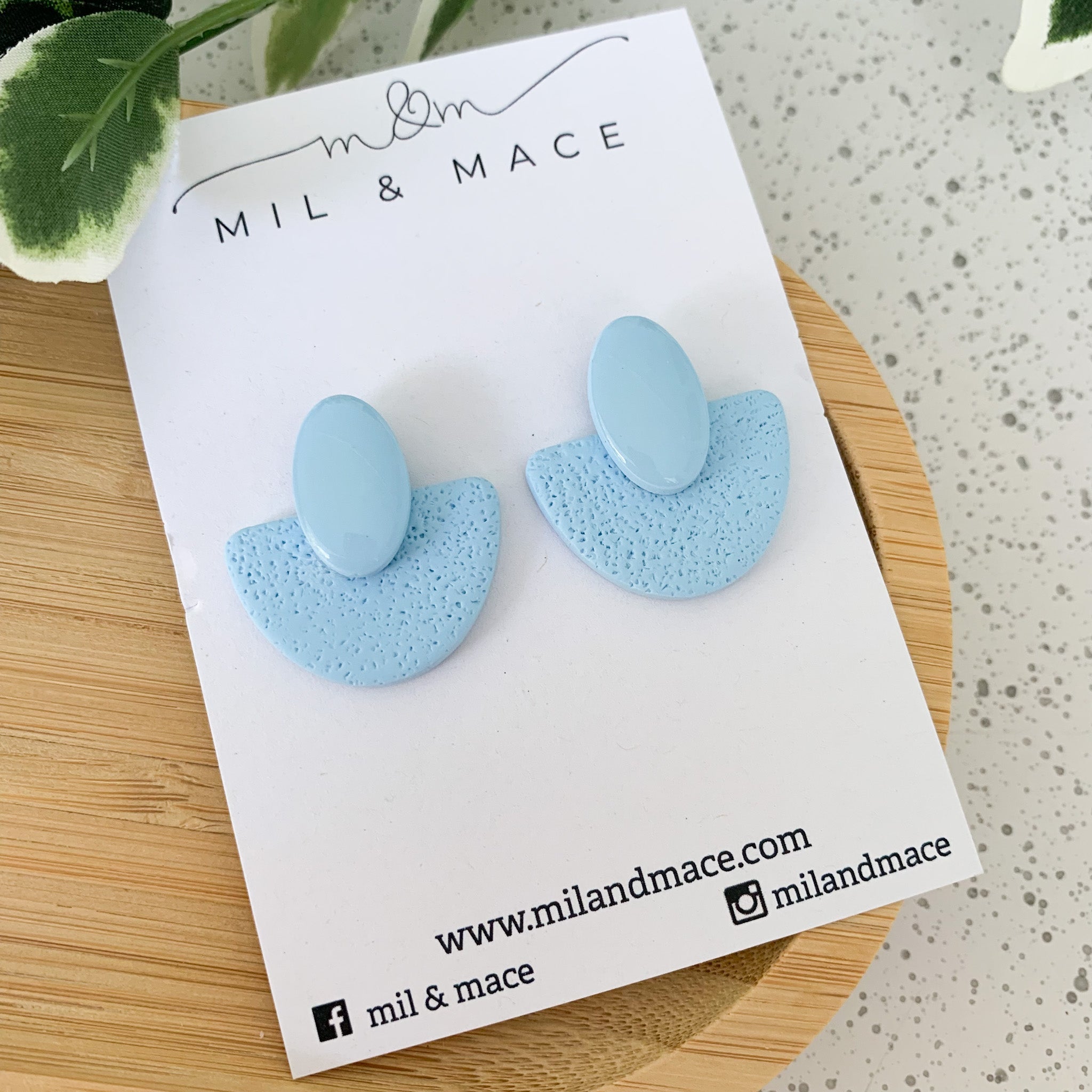 Mim Polymer Clay Stud Earrings