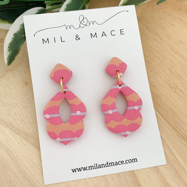 Eleanor Polymer Clay Dangle Earrings
