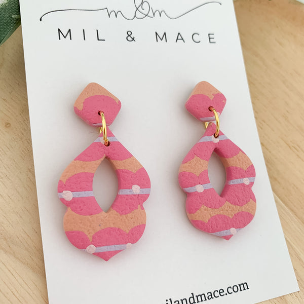 Eleanor Polymer Clay Dangle Earrings