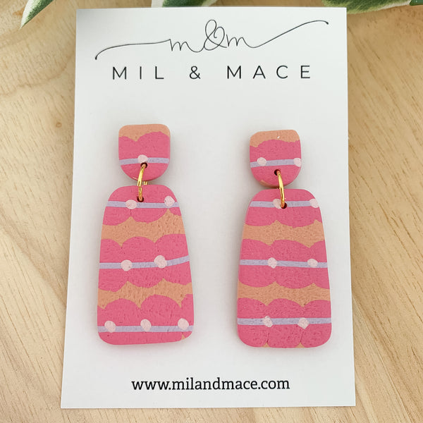 Eleanor Polymer Clay Dangle Earrings