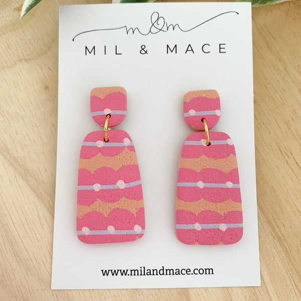 Eleanor Polymer Clay Dangle Earrings