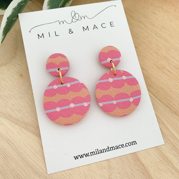 Eleanor Polymer Clay Dangle Earrings
