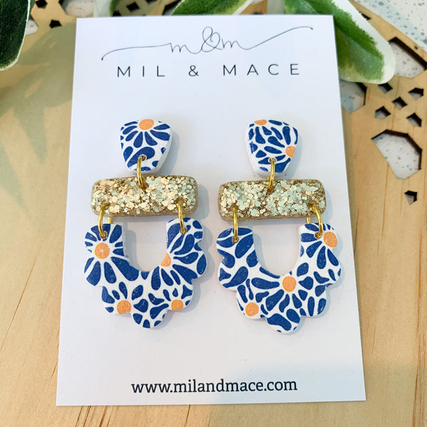 Sunshine Polymer Clay Dangle Earrings