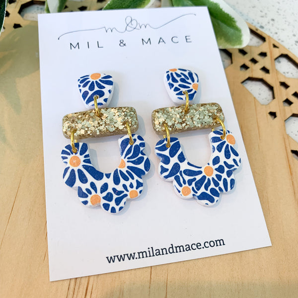 Sunshine Polymer Clay Dangle Earrings