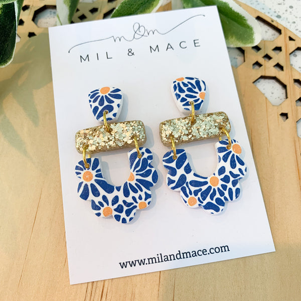 Sunshine Polymer Clay Dangle Earrings