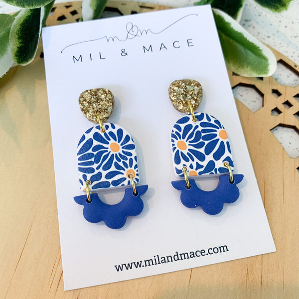 Sunshine Polymer Clay Dangle Earrings
