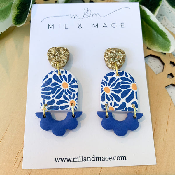 Sunshine Polymer Clay Dangle Earrings