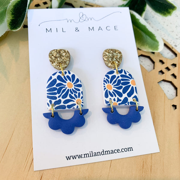 Sunshine Polymer Clay Dangle Earrings