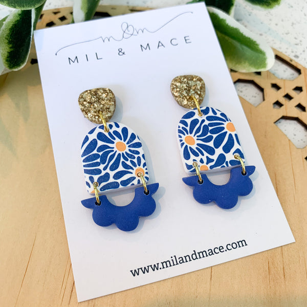 Sunshine Polymer Clay Dangle Earrings