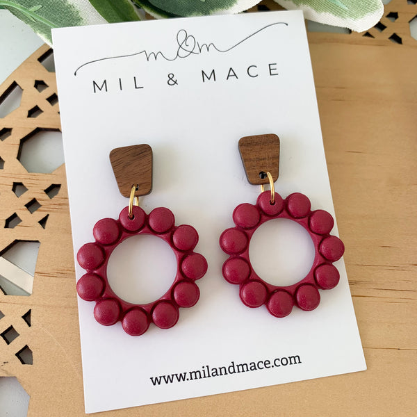 Bubbles Polymer Clay Dangle Earrings