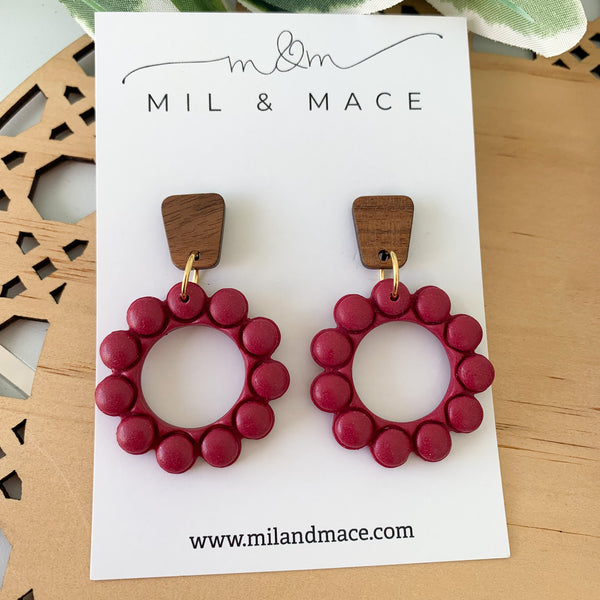 Bubbles Polymer Clay Dangle Earrings