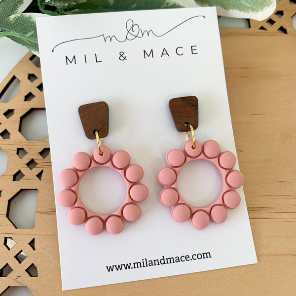 Bubbles Polymer Clay Dangle Earrings
