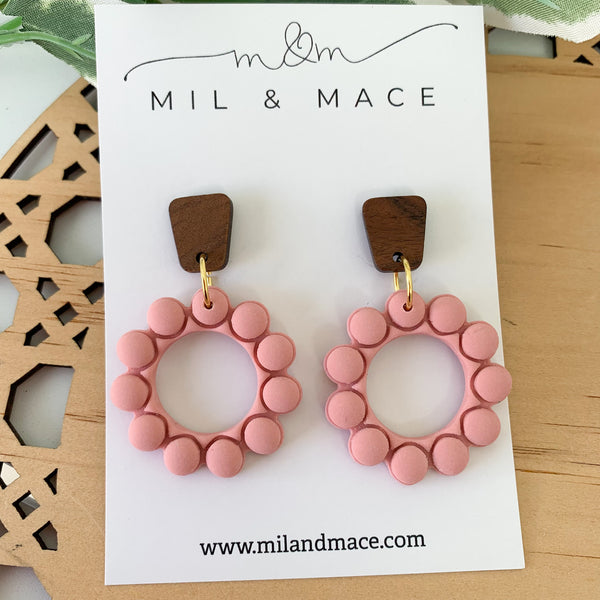 Bubbles Polymer Clay Dangle Earrings