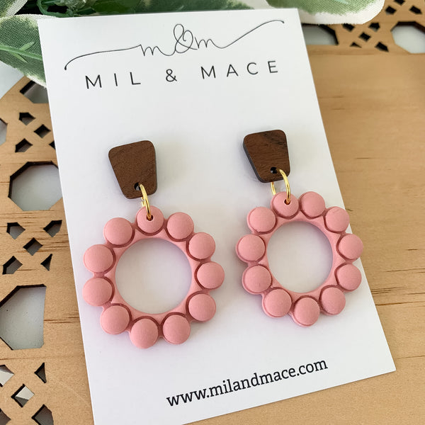 Bubbles Polymer Clay Dangle Earrings