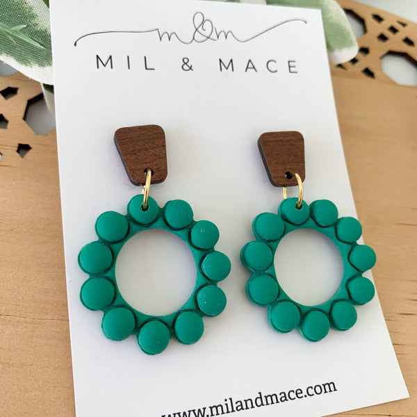 Bubbles Polymer Clay Dangle Earrings