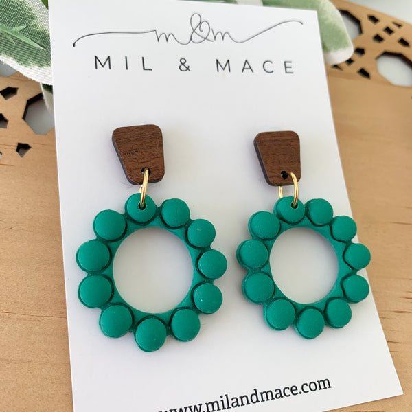 Bubbles Polymer Clay Dangle Earrings