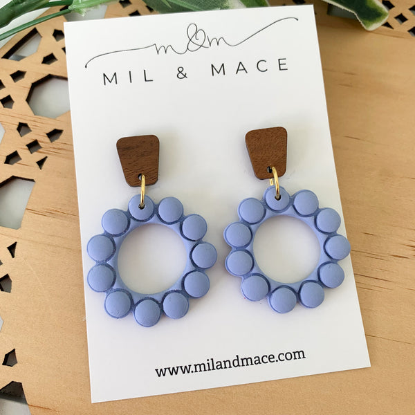 Bubbles Polymer Clay Dangle Earrings