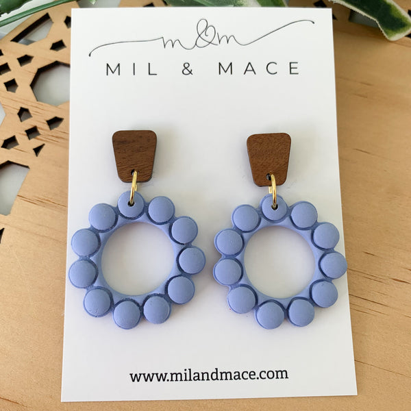 Bubbles Polymer Clay Dangle Earrings