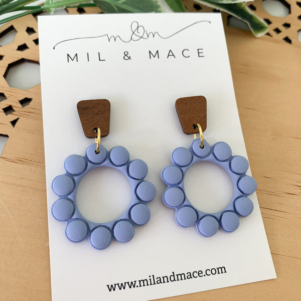 Bubbles Polymer Clay Dangle Earrings