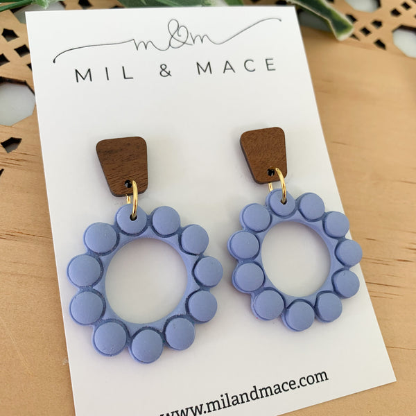 Bubbles Polymer Clay Dangle Earrings