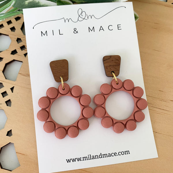 Bubbles Polymer Clay Dangle Earrings