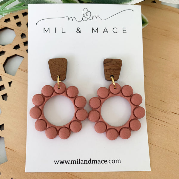Bubbles Polymer Clay Dangle Earrings