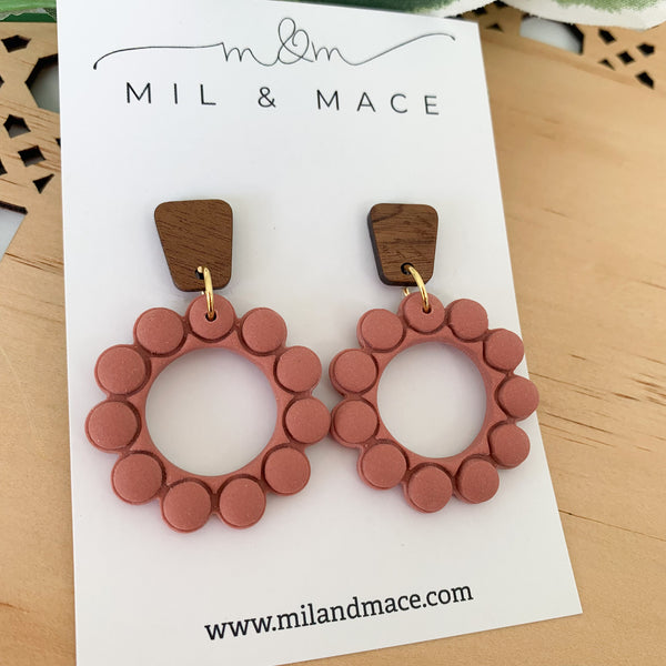 Bubbles Polymer Clay Dangle Earrings