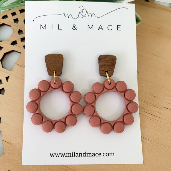 Bubbles Polymer Clay Dangle Earrings