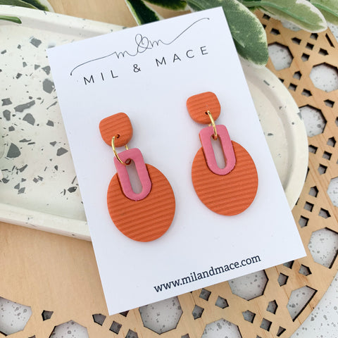Lilly Polymer Clay Dangle Earrings