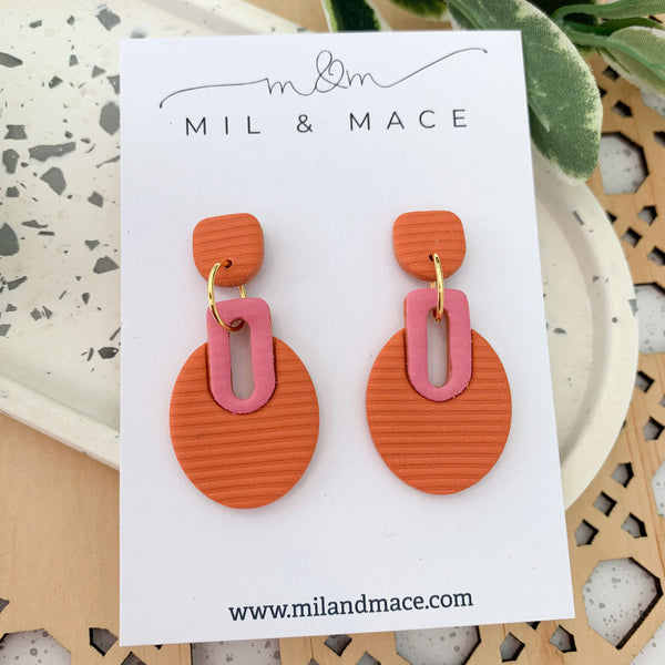 Lilly Polymer Clay Dangle Earrings