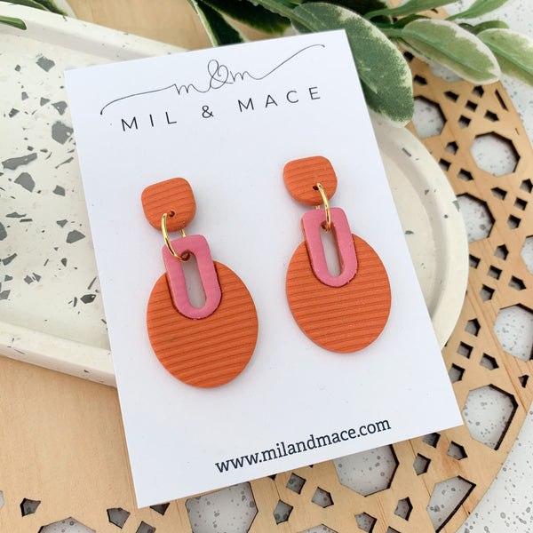 Lilly Polymer Clay Dangle Earrings