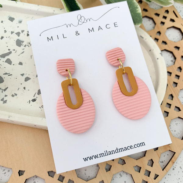 Lilly Polymer Clay Dangle Earrings