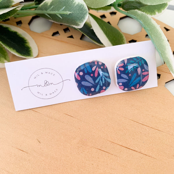 Lucy Polymer Clay Stud Earrings