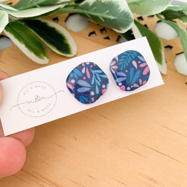 Lucy Polymer Clay Stud Earrings