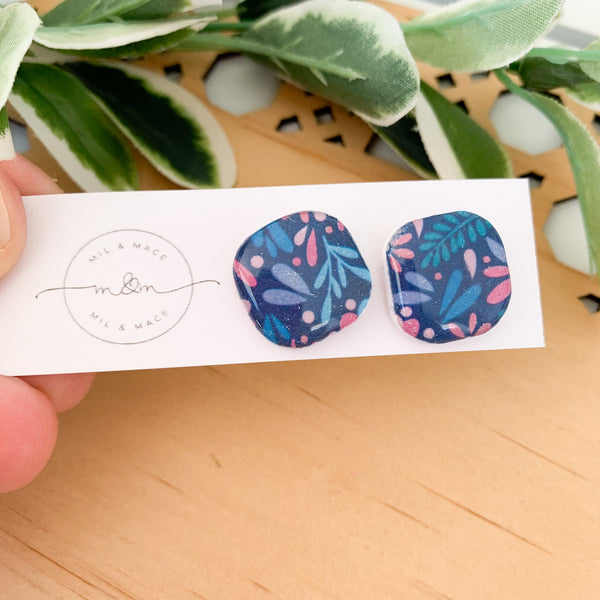 Lucy Polymer Clay Stud Earrings