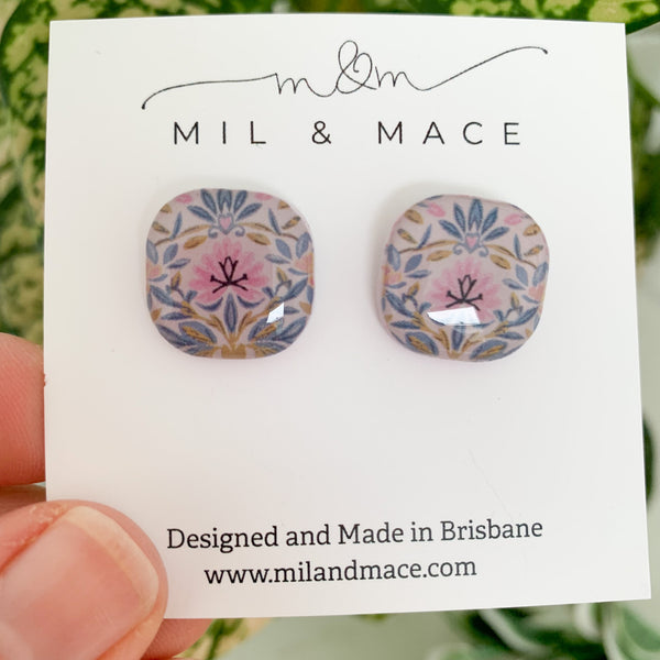Lucy Polymer Clay Stud Earrings