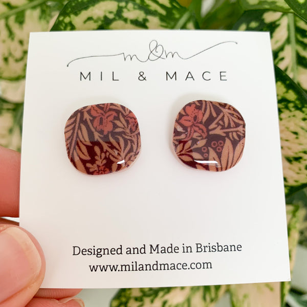 Lucy Polymer Clay Stud Earrings