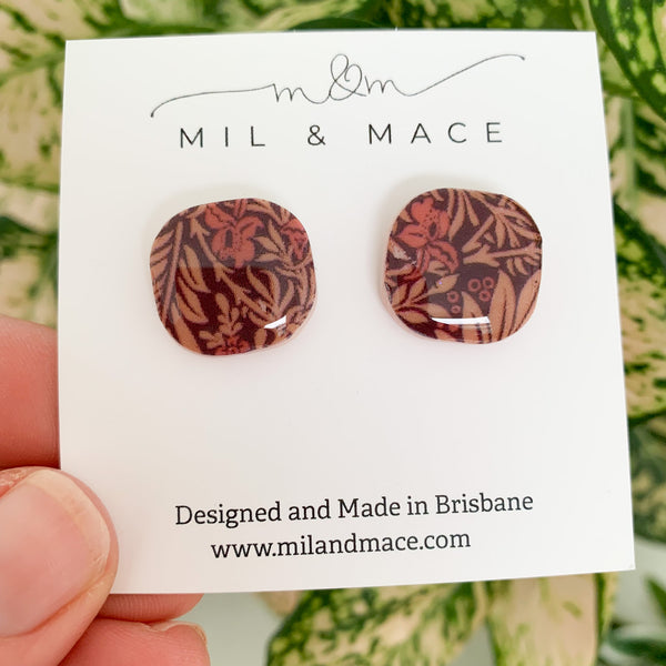 Lucy Polymer Clay Stud Earrings