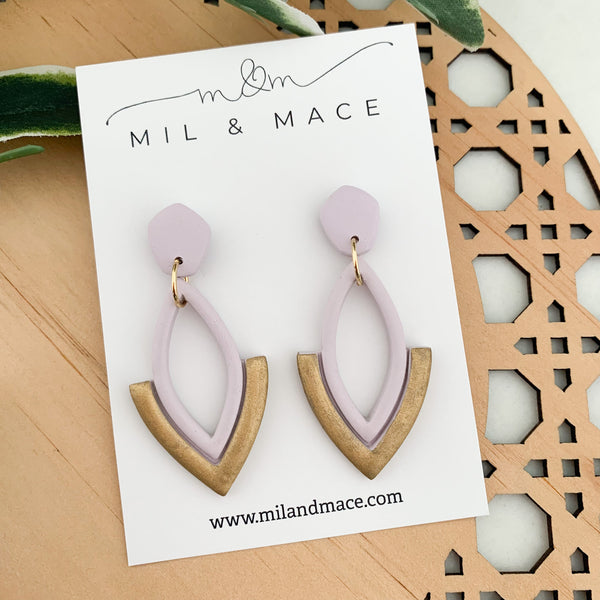 Lilly Polymer Clay Dangle Earrings