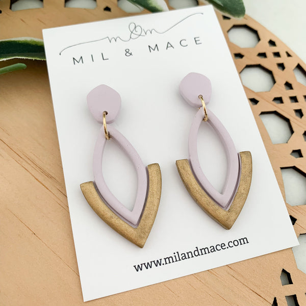 Lilly Polymer Clay Dangle Earrings