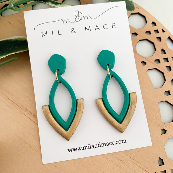 Lilly Polymer Clay Dangle Earrings