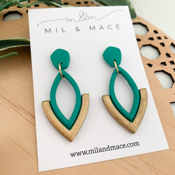Lilly Polymer Clay Dangle Earrings