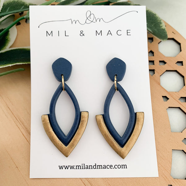 Lilly Polymer Clay Dangle Earrings